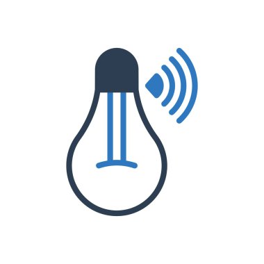 Akıllı ışık simgesi - Kontrol ampul simgesi simgesi simgesi