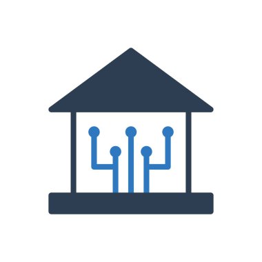 akıllı ev ağ simgesi simgesi