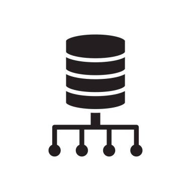 Veri Merkezi Simgeye Bağlan - Sunucu Ağı Simgesi