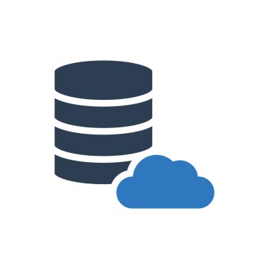 Bulut Sunucusu Simgesi - Bulut Veri Merkezi Simgesi