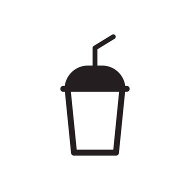 meyve suyu kupası simgesi - plastik kupa simgesi - içecek kupa simgesi