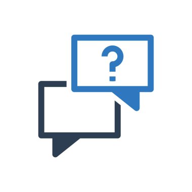 sohbet simgesini destekle - soru sohbet simgesi