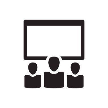 Takım sunum tahtası ve insan grubu simgesi