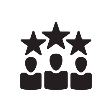 Müşteri geribildirimi ve derecelendirme simgesi