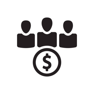 Yatırım ekibi simgesi - iş ortakları grup simgesi - yatırımcılar sembolü