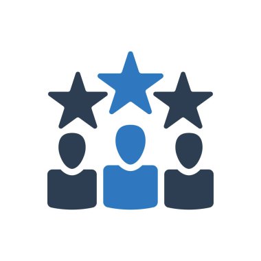 Müşteri geribildirimi ve derecelendirme simgesi