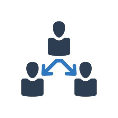 Organizasyon ekibi simgesi ve takım çalışması yönetim simgesi