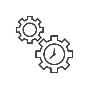 Saat yönetimi ve zaman ayarları simgesi