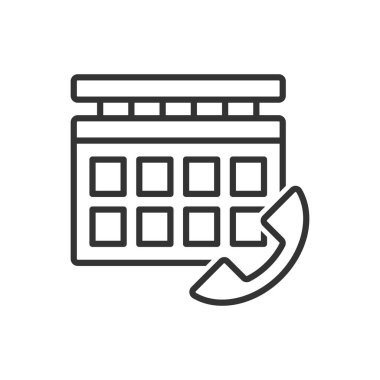 Takvim Telefon Simgesi - Zamanlama Telefon Simgesi Simgesi