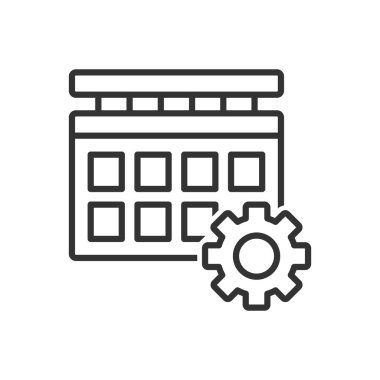 Takvim Ayarlama Simgesi Simgesi