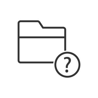 Folder Question Icon Sign Symbol