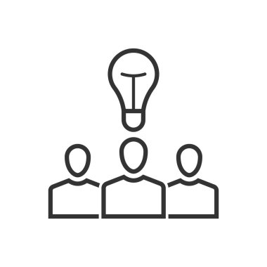 Takım çalışması planı simgesi - Yaratıcı takım simgesi - Profesyonel uzman takım simgesi