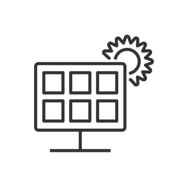 yenilenebilir enerji simgesi - Güneş paneli simgesi