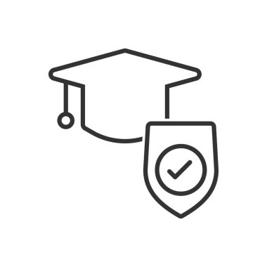 Education Insurance Icon Sign Symbol