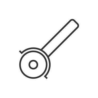 Pizza Kesicisi Simgesi - Dilimleyici Simgesi