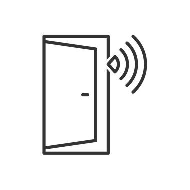 Akıllı kapı simgesi - kablosuz kontrol kapısı simgesi