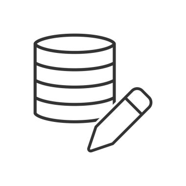 Veritabanı Düzenleme Simgesi - Sunucu Kalem Simgesi