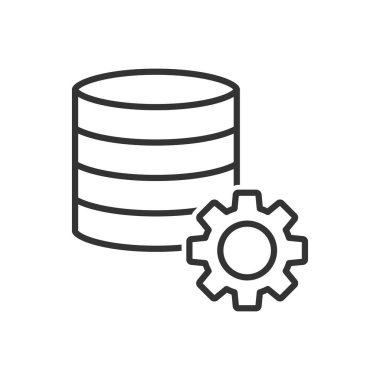 Veri Merkezi Ayar Simgesi - Sunucu Gear Simgesi