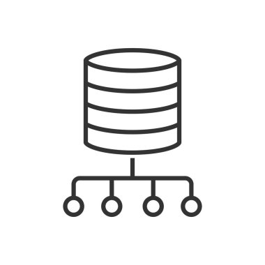Veri Merkezi Simgeye Bağlan - Sunucu Ağı Simgesi