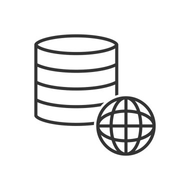 Genel Veri Merkezi Simgesi - Dünya Tarih Sunucusu Simgesi