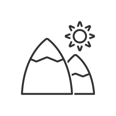 Dağ simgesi simgesi 