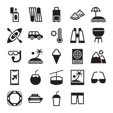 Yaz Tatili Simgesi İşaret Simgesi Ayarla