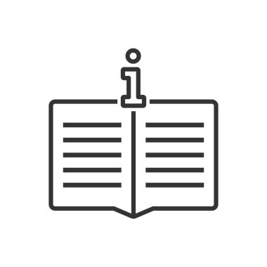 bilgi kitabı simgesi - bilgi simgesi - El kitabı simgesi