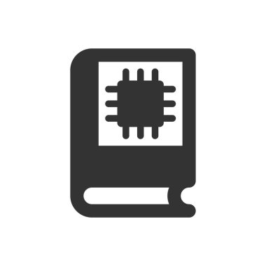 Devre kartı işlemcili teknoloji kitabı simgesi