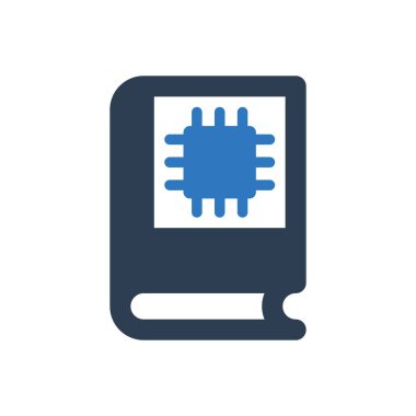 Devre kartı işlemcili teknoloji kitabı simgesi