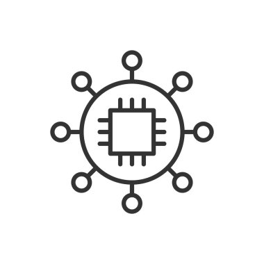 İşlemci Simgesi - Mikroçip Simgesi