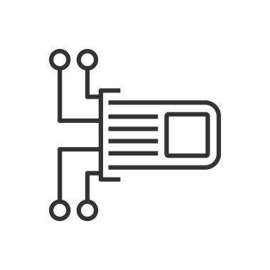 akıllı kimlik kartı simgesi