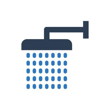 shower icon - sign symbol vector