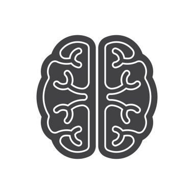 Beyin Simgesi vektör simgesi