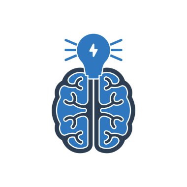 Yaratıcı fikir simgesi vektör sembolü