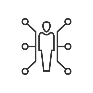 İnsanlar simgeye bağlanır - insanlar ağ simgesi