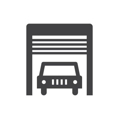 araba garajı simgesi simgesi