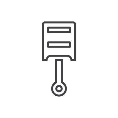 Car Piston Icon Sign Symbol