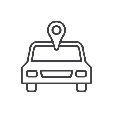 araba konumu simgesi simgesi