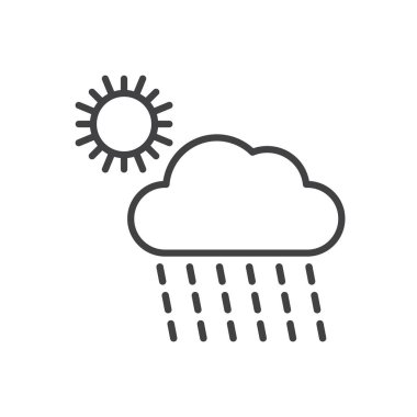 Yağmur Günü Simgesi - hava tahmini simgesi