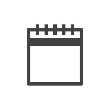 not defteri simgesi - notlar işaret sembolü vektörü