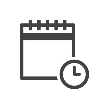 zaman notları simgesi - Notebook simgesi ile saat