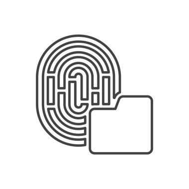 ev Parmak izi simgesi simgesi