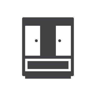 Wardrobe Icon - Cabinet Icon Sign Symbol