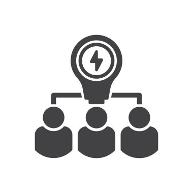 Takım çalışması planı simgesi - Yaratıcı takım simgesi - Profesyonel uzman takım simgesi