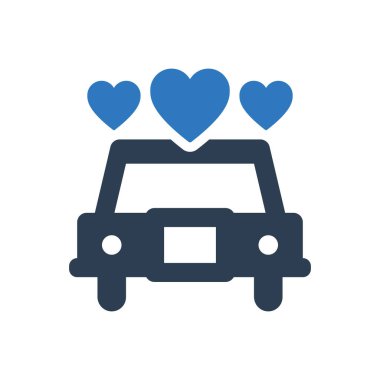 Wedding Car Icon Sign Symbol
