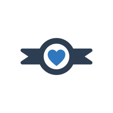 Love Ribbon Icon Sign Symbol