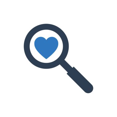 Search Love Icon Sign Symbol