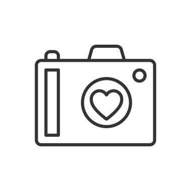 Düğün Fotoğrafı Simgesi - Aşk Simgesi ile Kamera