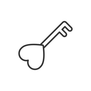 Aşk Anahtarı Simgesi - Kalp Anahtarı Simgesi