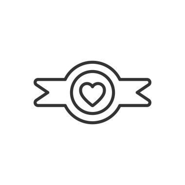 Love Ribbon Icon Sign Symbol